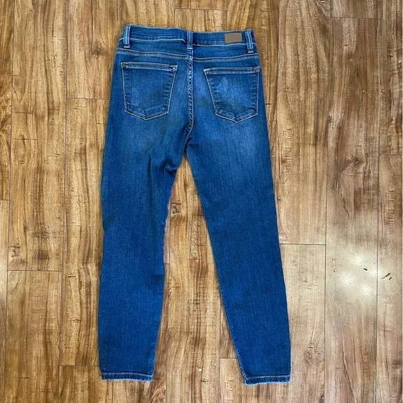 JUDY BLUE Women’s Blue Distressed Skinny Fit Ankle  Jean Pant Size 5 27 - Picture 12 of 15